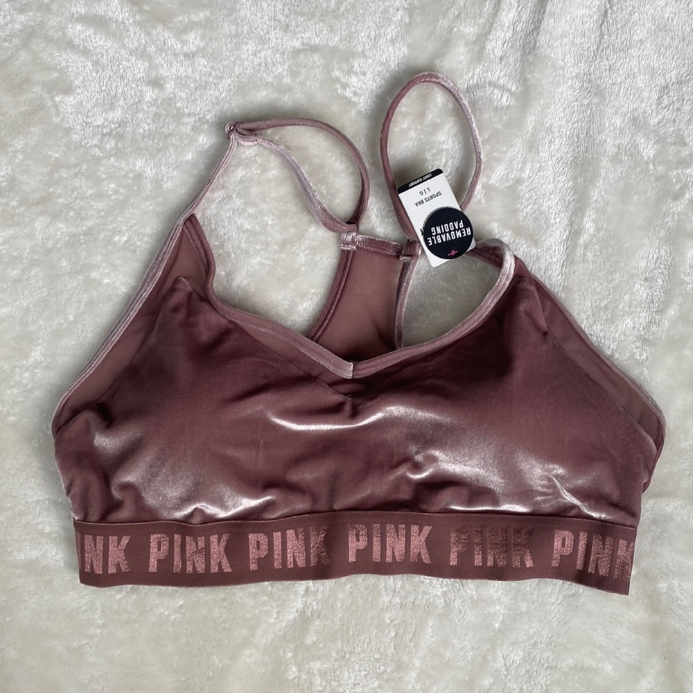 New with tags - Victoria Secret Pink Sports Bra - Velvet Mauve